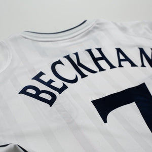 2001/03 Beckham #7 England Vintage Umbro Home L/S Greece Football Shirt (M)