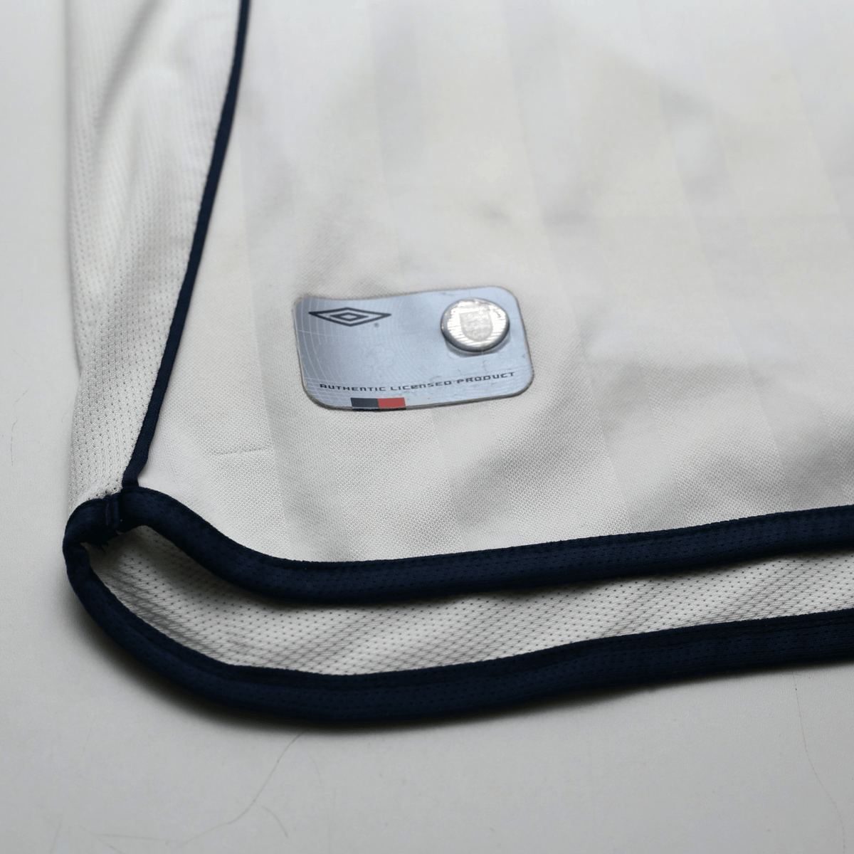 2001/03 Beckham #7 England Vintage Umbro L/S Home Greece Football Shirt (XL)