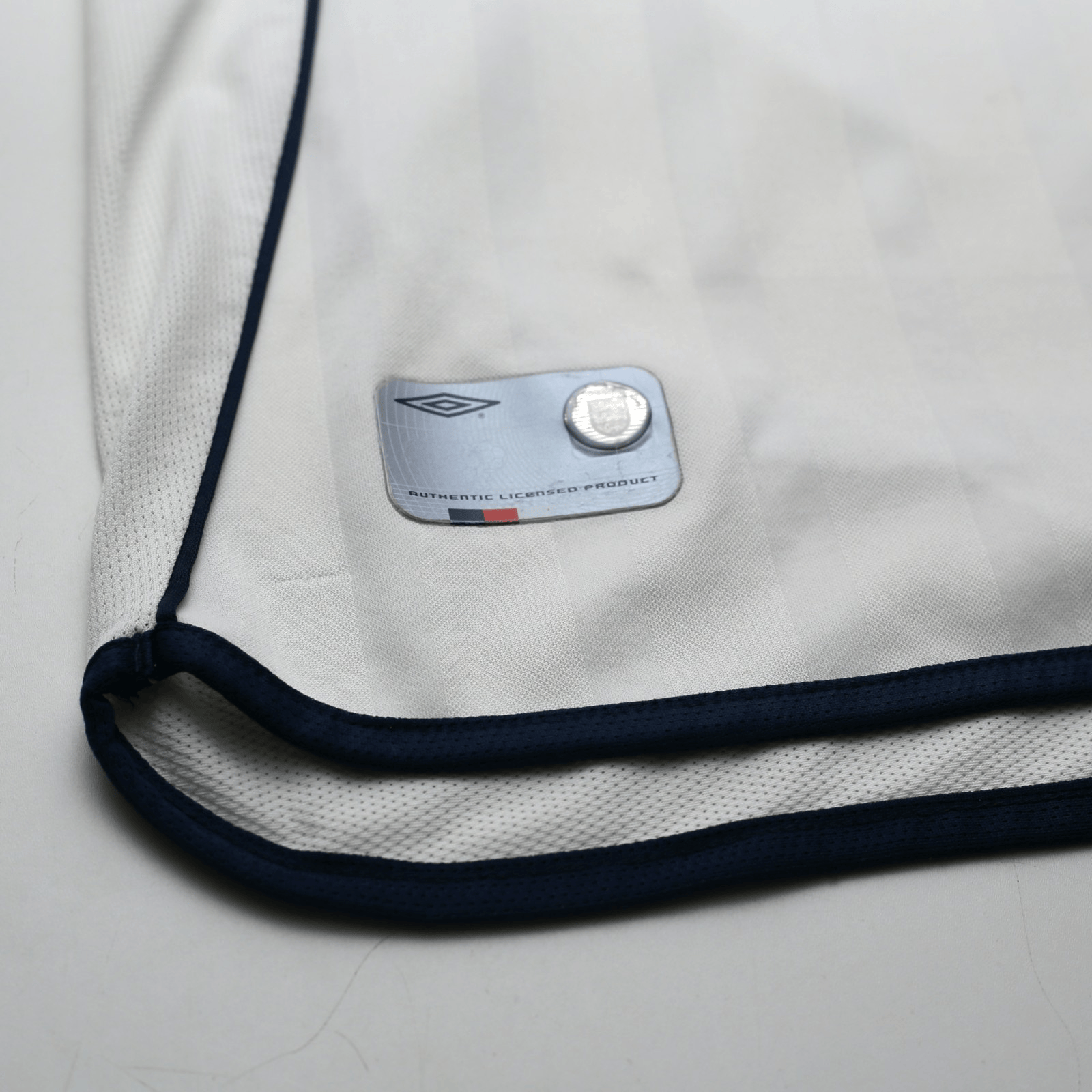 2001/03 Beckham #7 England Vintage Umbro L/S Home Greece Football Shirt (XL)