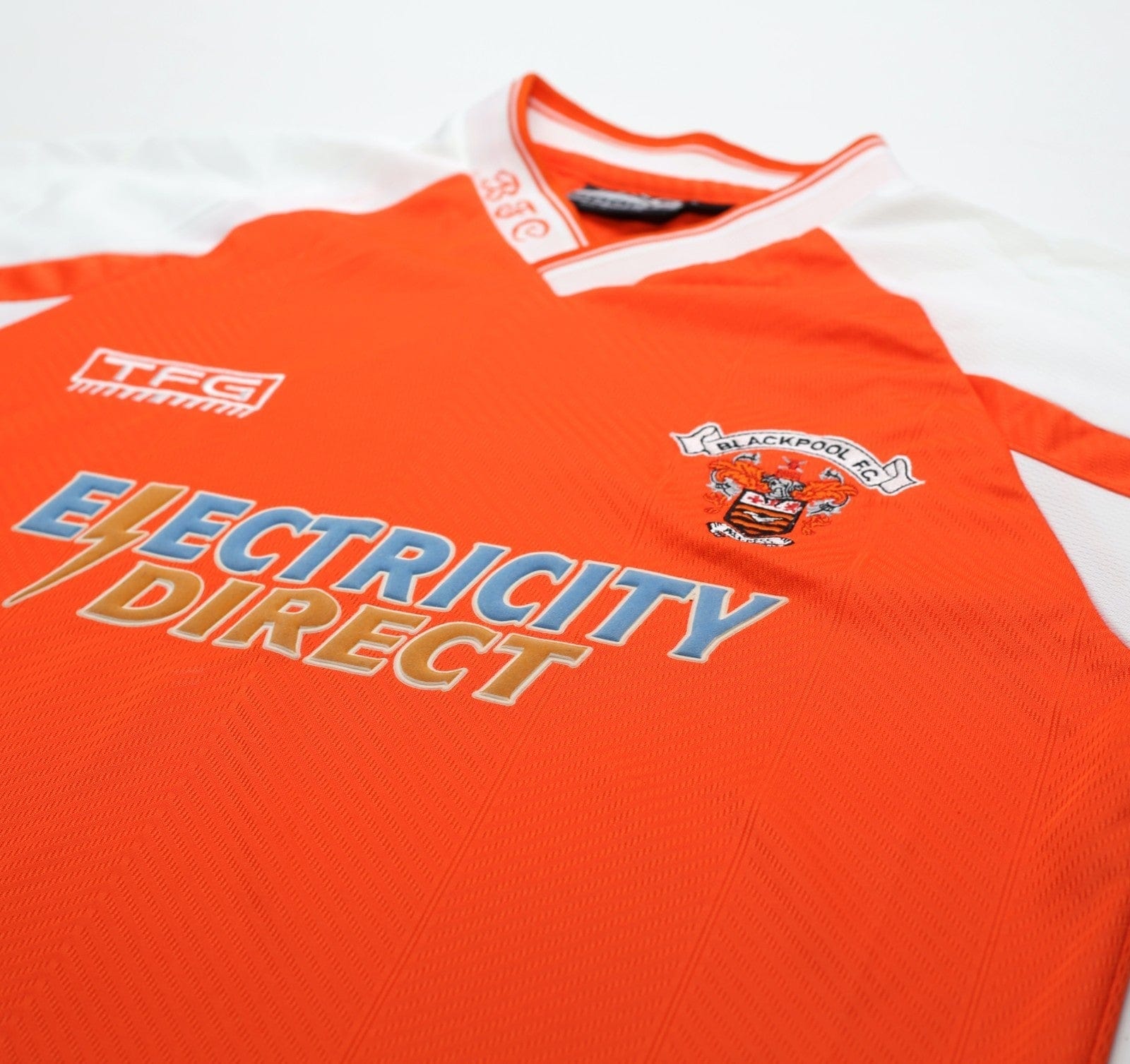 2001/03 BLACKPOOL Vintage TFG Sports Home Football Shirt (S)