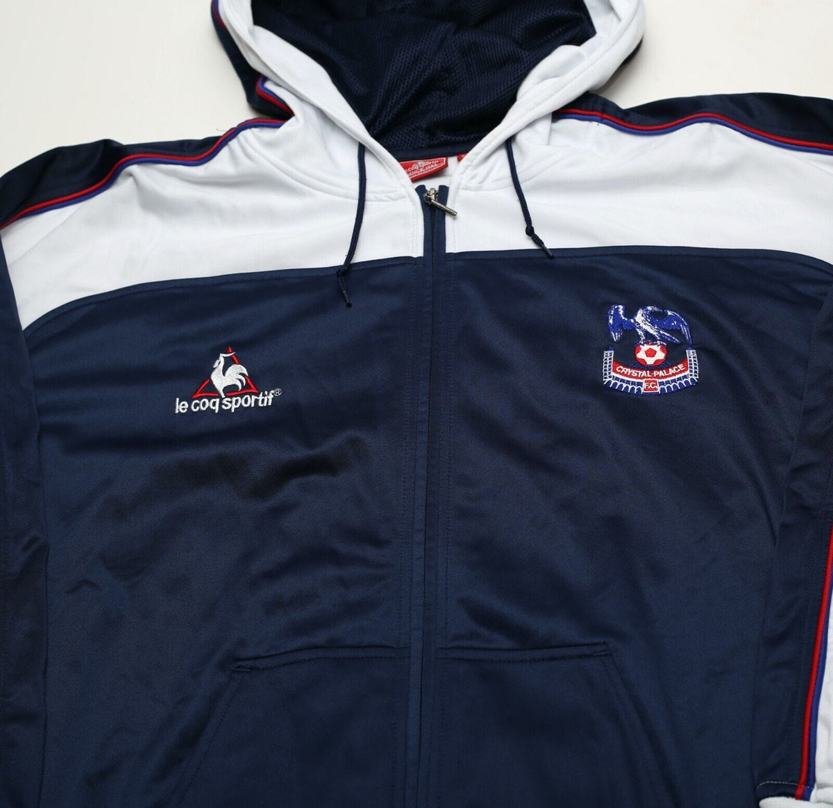 2001/03 CRYSTAL PALACE Vintage le coq sportif Football Track Top Hoodie (XL)