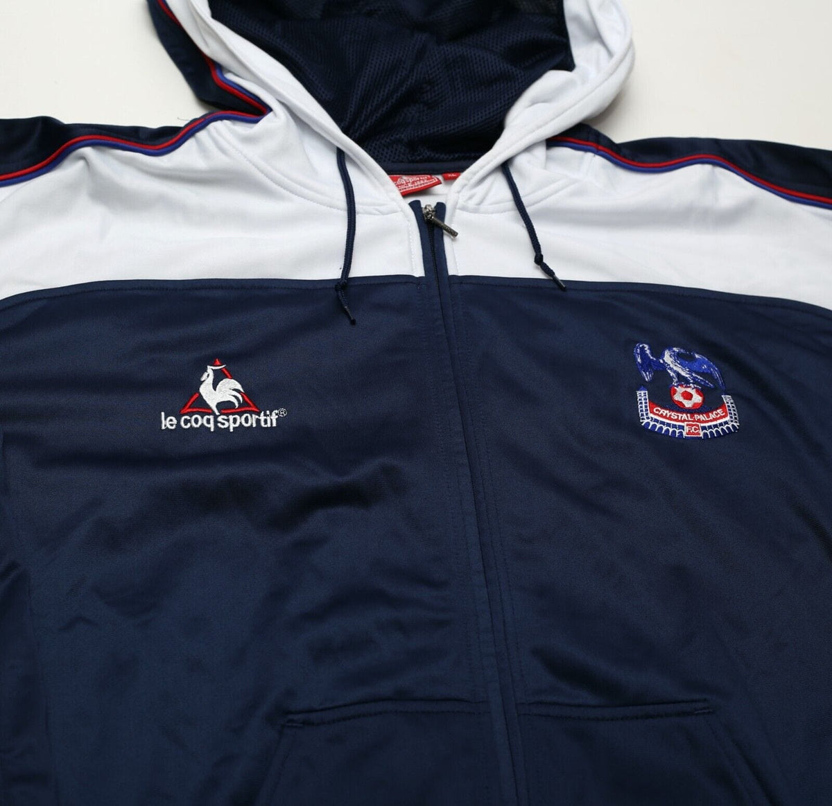 2001/03 CRYSTAL PALACE Vintage le coq sportif Football Track Top Hoodie (XL)