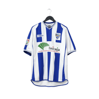 2001/03 D. Silva #9 Malaga Vintage Umbro Home Football Shirt (L)