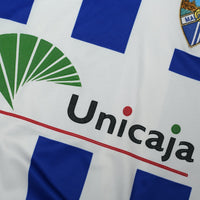 2001/03 D. Silva #9 Malaga Vintage Umbro Home Football Shirt (L)