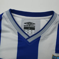 2001/03 D. Silva #9 Malaga Vintage Umbro Home Football Shirt (L)