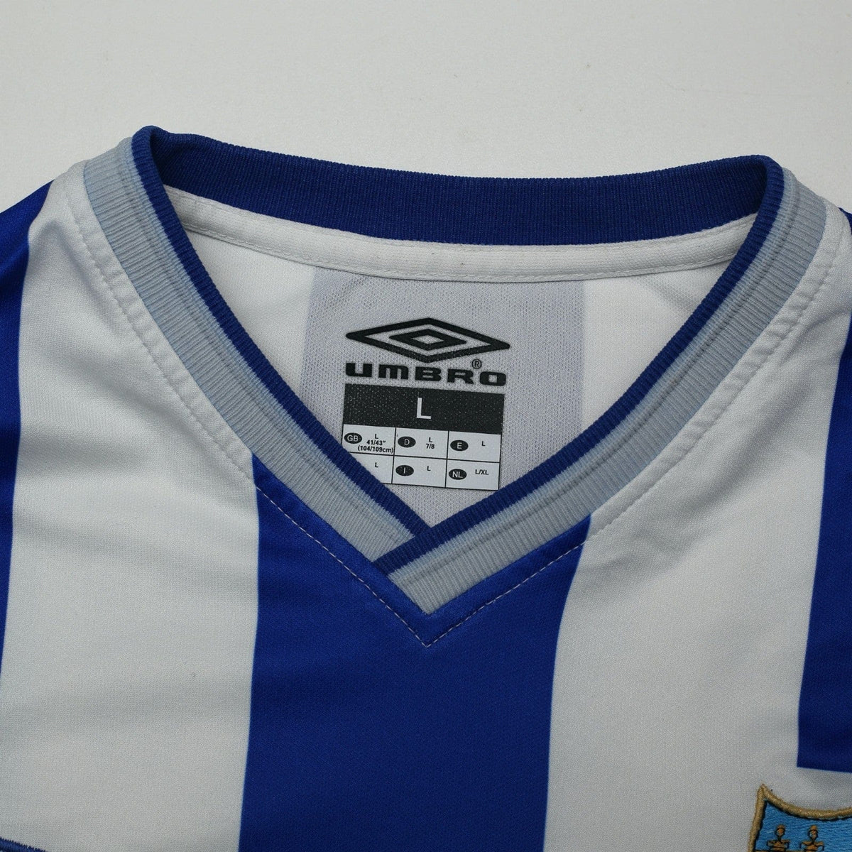 2001/03 D. Silva #9 Malaga Vintage Umbro Home Football Shirt (L)