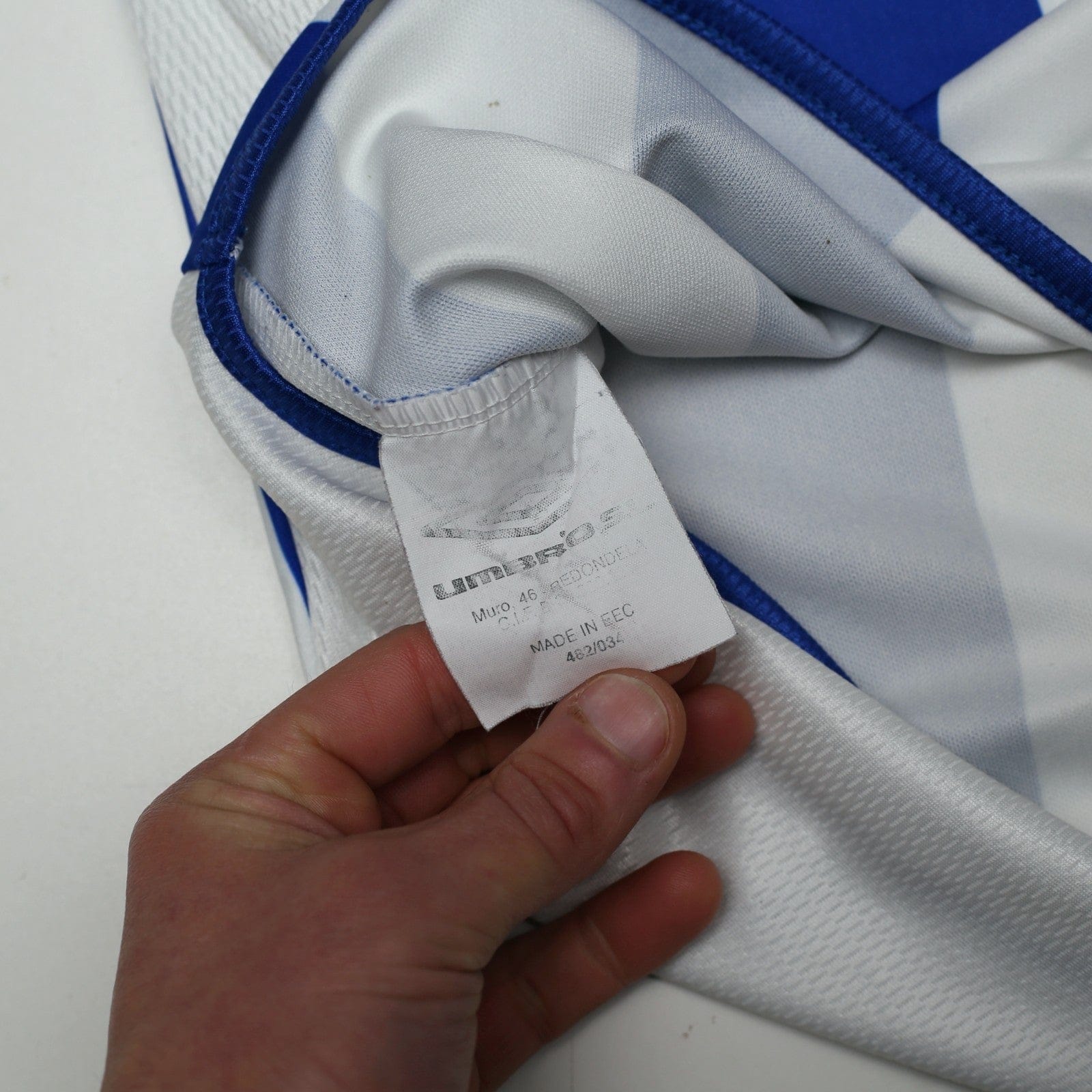 2001/03 D. Silva #9 Malaga Vintage Umbro Home Football Shirt (L)