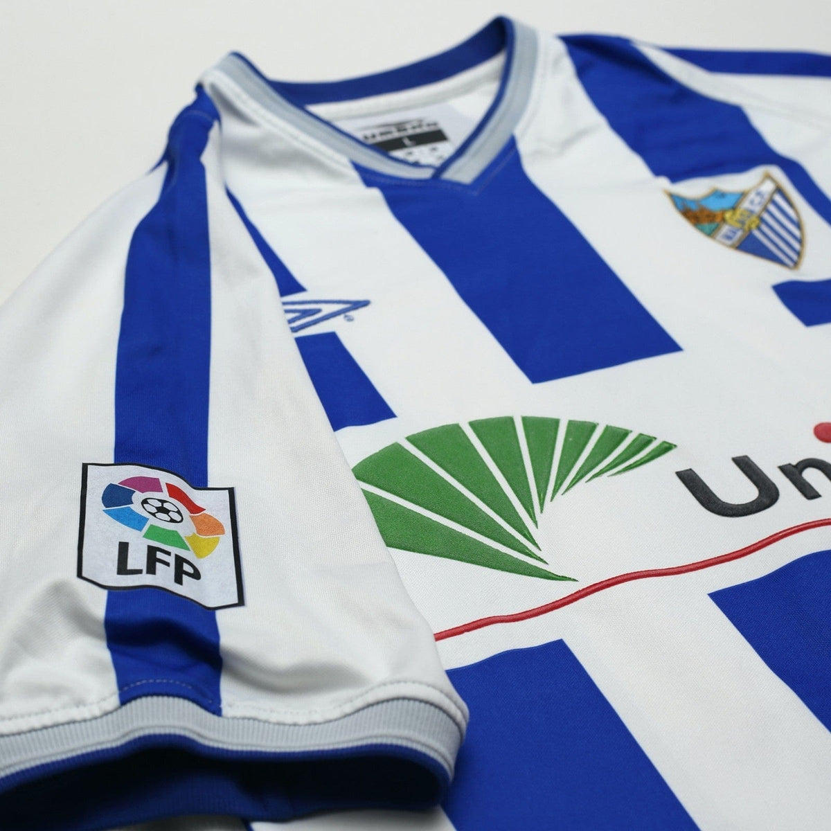2001/03 D. Silva #9 Malaga Vintage Umbro Home Football Shirt (L)