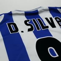 2001/03 D. Silva #9 Malaga Vintage Umbro Home Football Shirt (L)