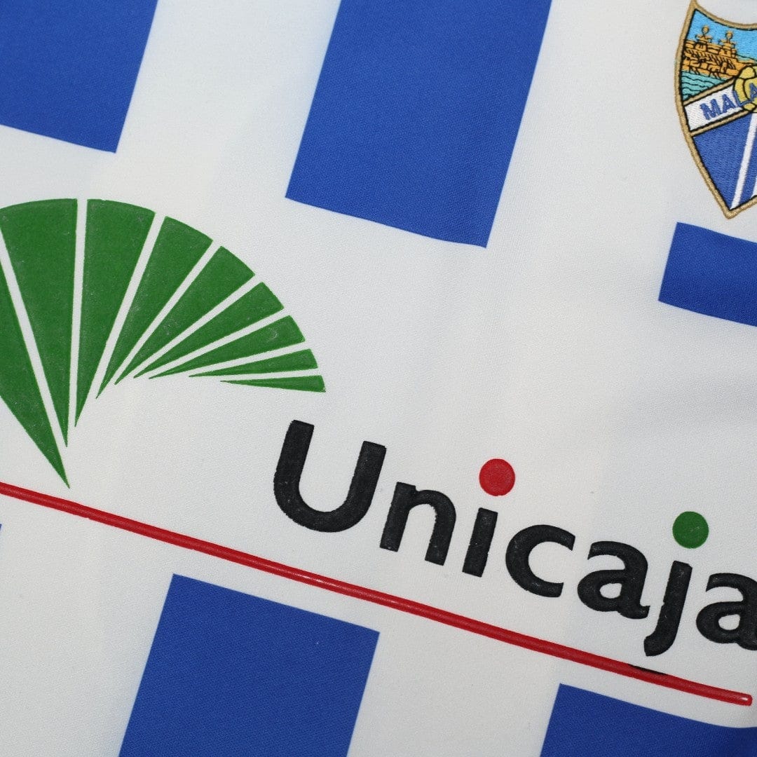 2001/03 D. Silva #9 Malaga Vintage Umbro Home Football Shirt (S)