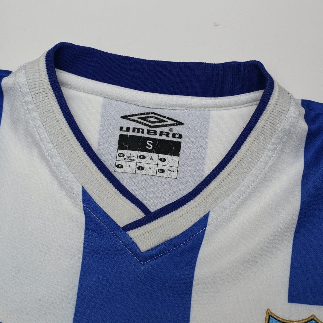 2001/03 D. Silva #9 Malaga Vintage Umbro Home Football Shirt (S)