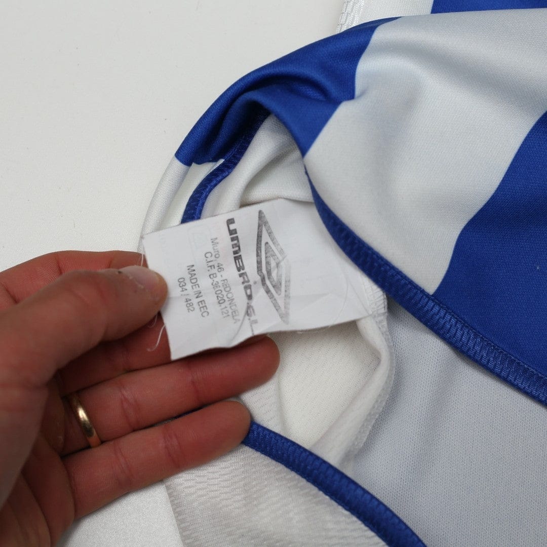 2001/03 D. Silva #9 Malaga Vintage Umbro Home Football Shirt (S)