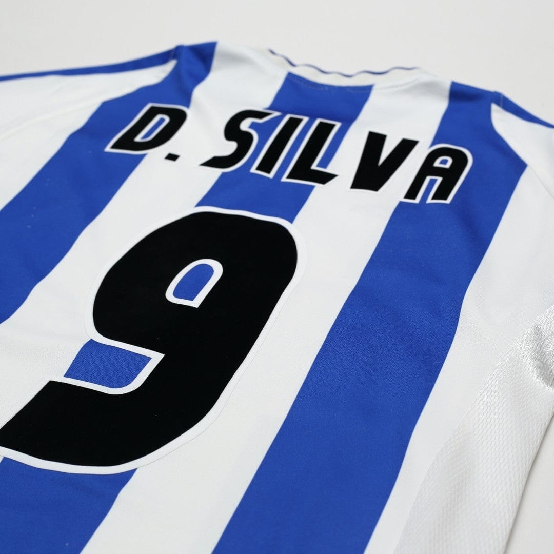2001/03 D. Silva #9 Malaga Vintage Umbro Home Football Shirt (S)