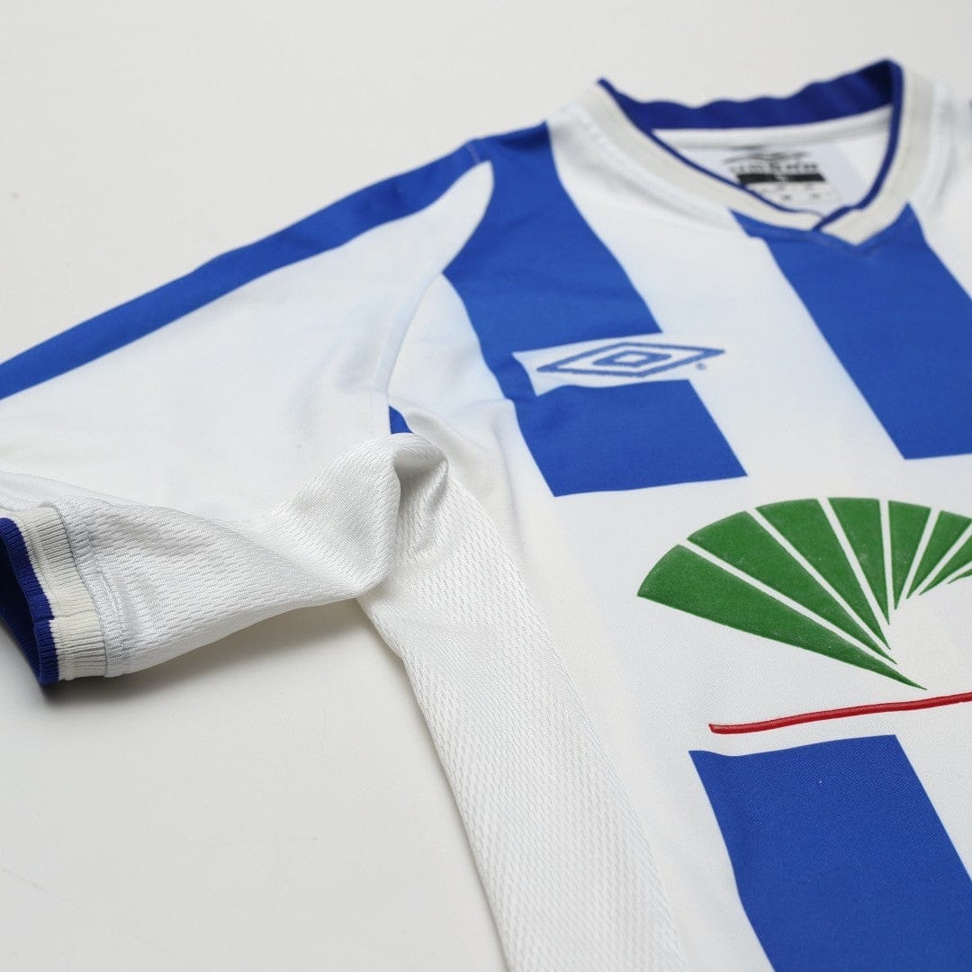 2001/03 D. Silva #9 Malaga Vintage Umbro Home Football Shirt (S)