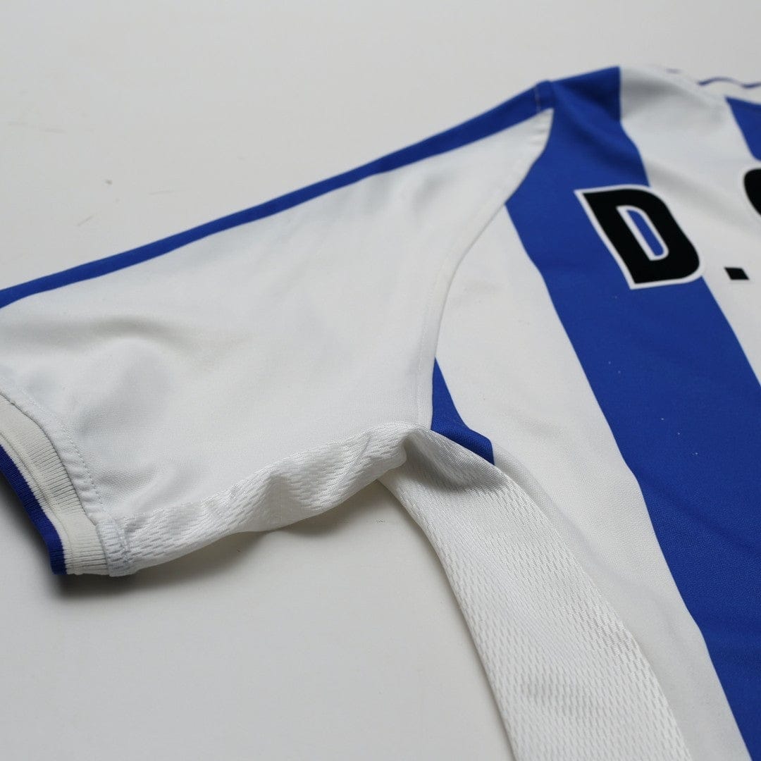 2001/03 D. Silva #9 Malaga Vintage Umbro Home Football Shirt (S)
