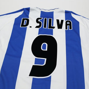 2001/03 D. Silva #9 Malaga Vintage Umbro Home Football Shirt (S)