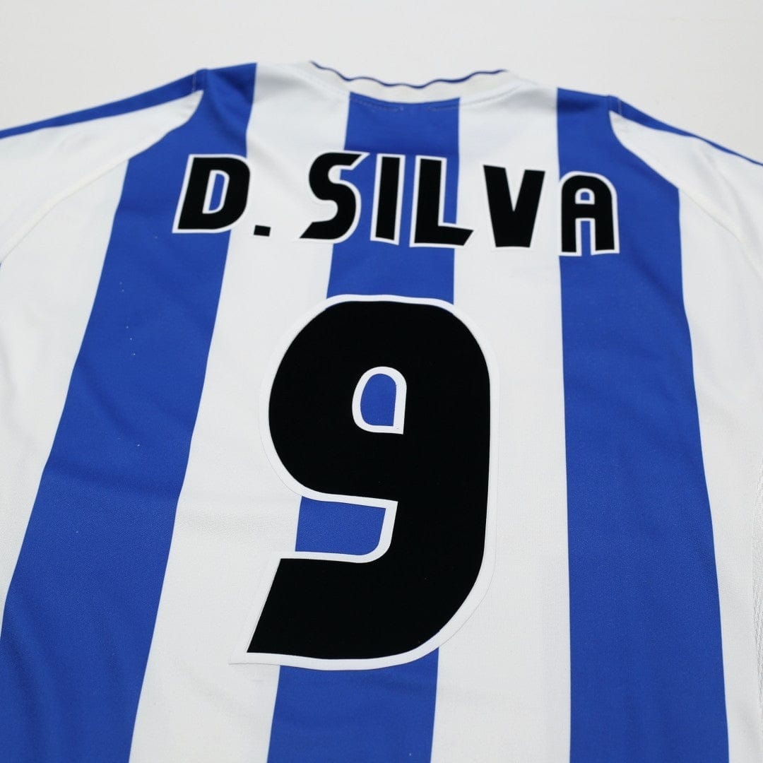 2001/03 D. Silva #9 Malaga Vintage Umbro Home Football Shirt (S)