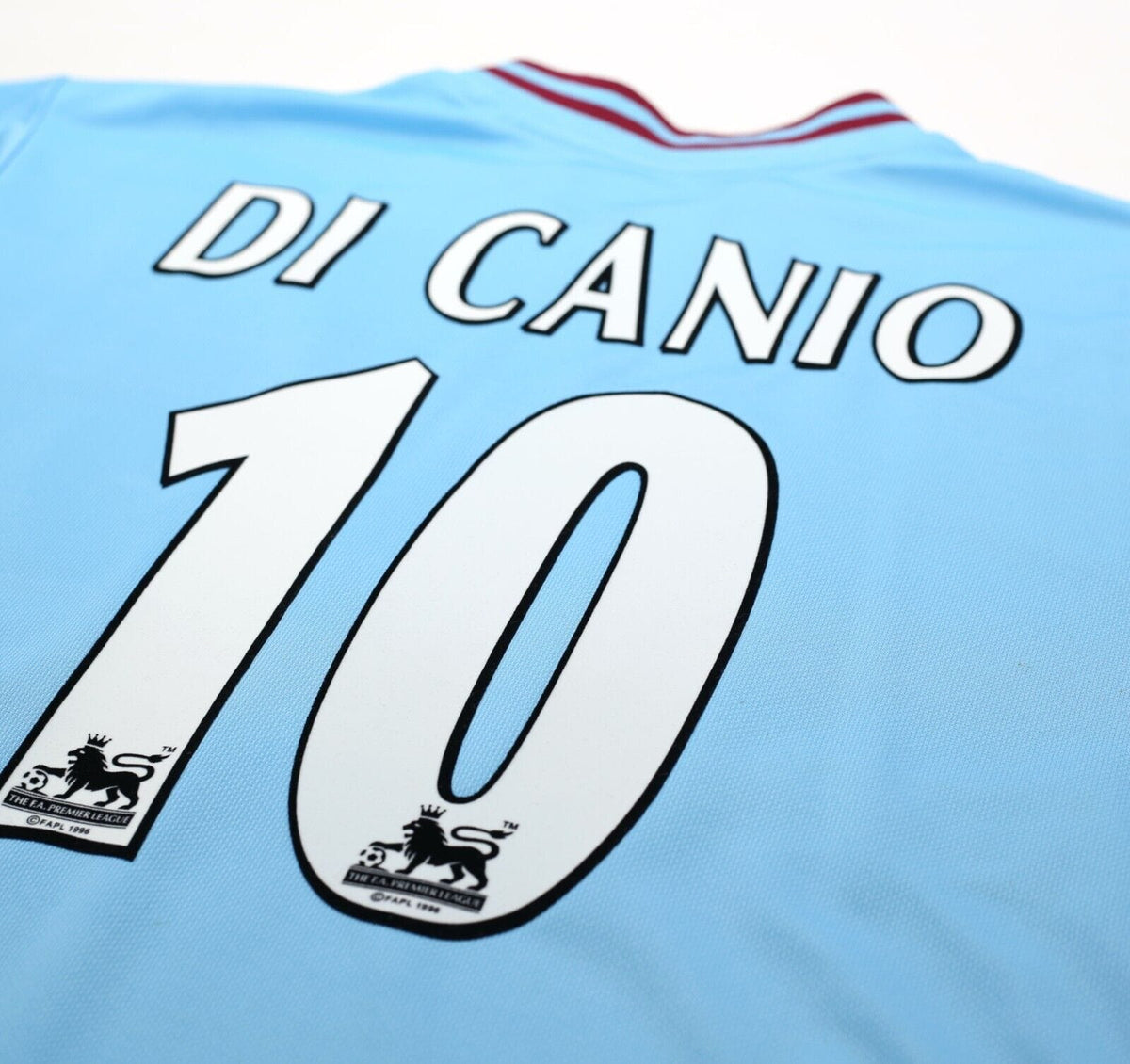 2001/03 DI CANIO #10 West Ham Vintage FILA Away Football Shirt (L)