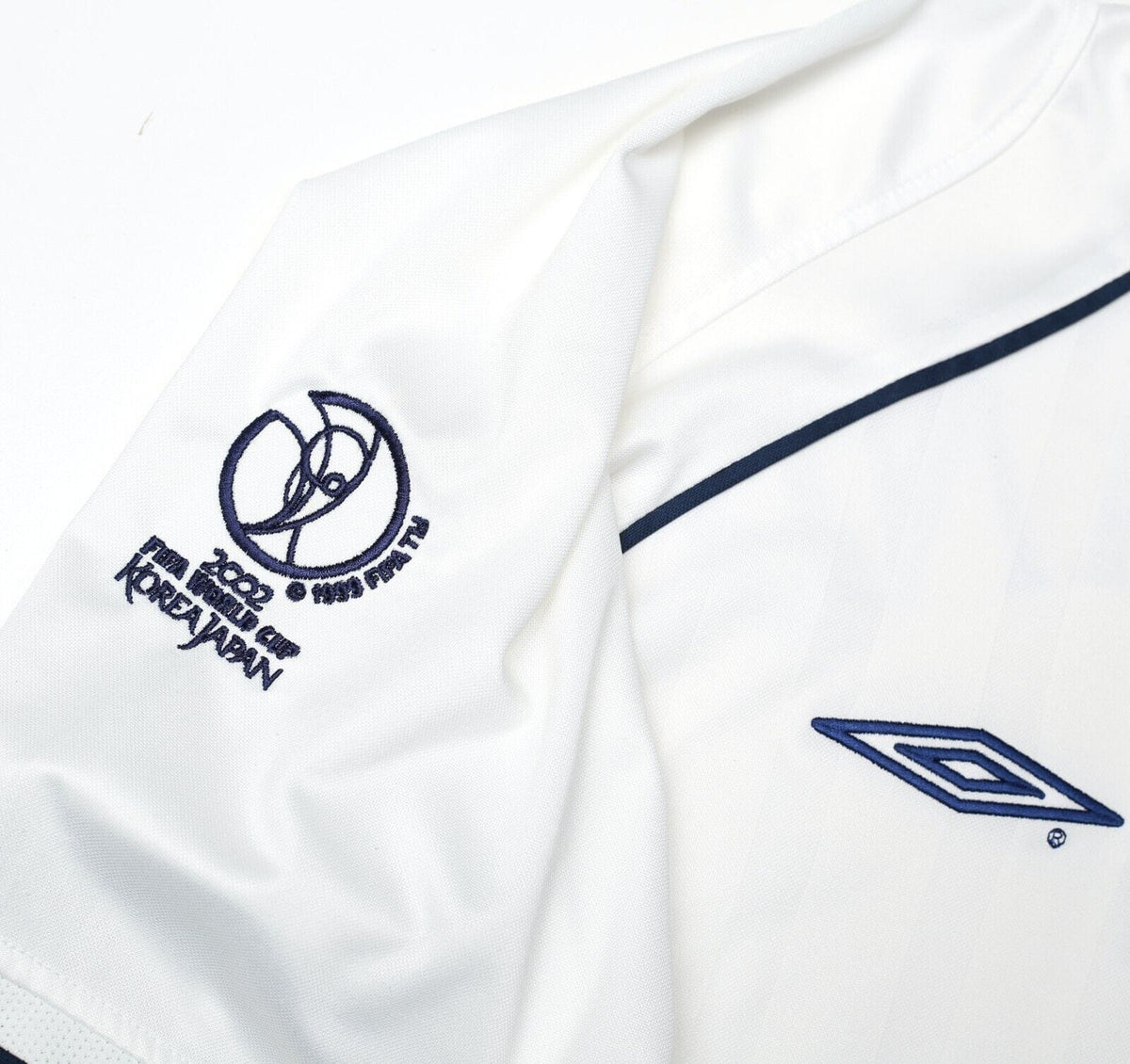 2001/03 FERDINAND #5 England Vintage Umbro Home Football Shirt (XL) 2002 BRAZIL