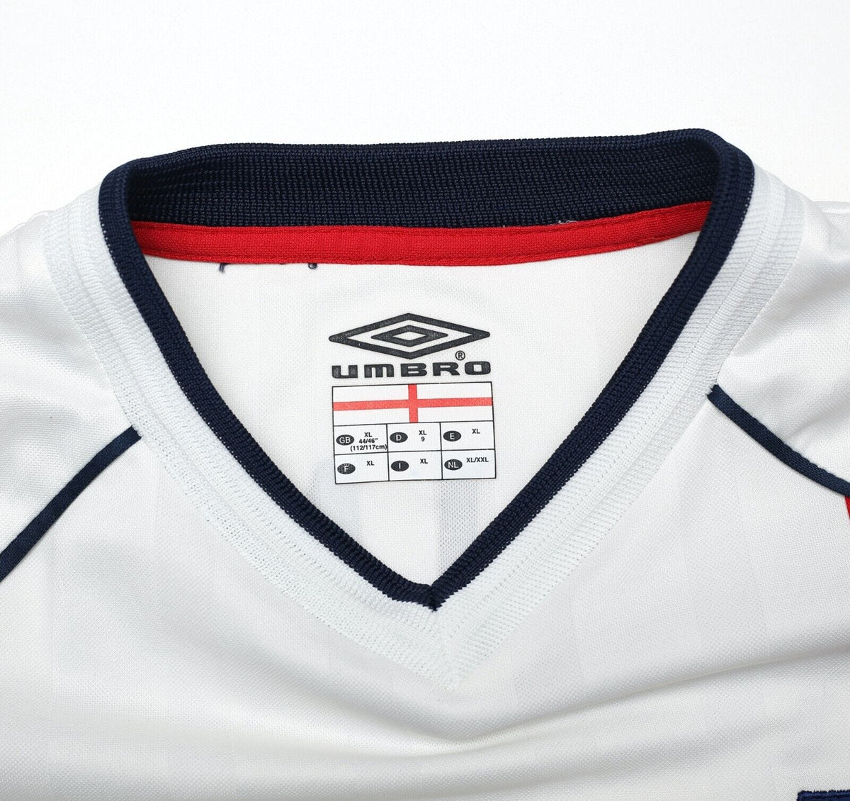 2001/03 FERDINAND #5 England Vintage Umbro Home Football Shirt (XL) 2002 BRAZIL