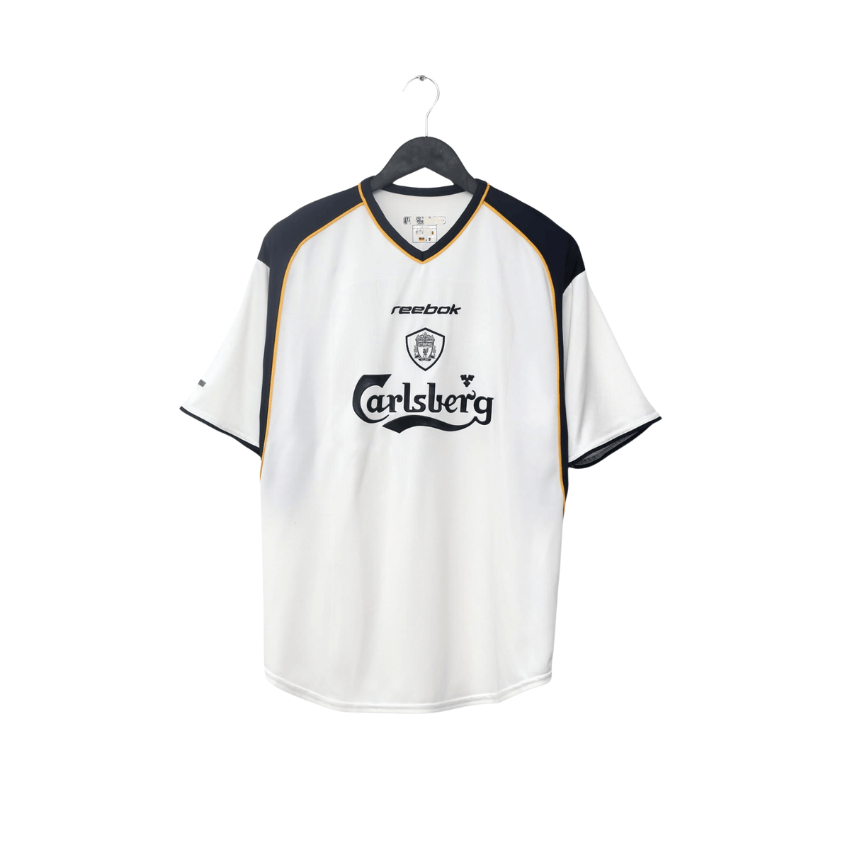 2001/03 Gerrard #17 Liverpool Vintage Reebok Away Football Shirt (L)