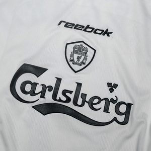 2001/03 Gerrard #17 Liverpool Vintage Reebok Away Football Shirt (L)