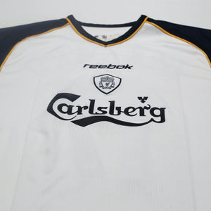 2001/03 Gerrard #17 Liverpool Vintage Reebok Away Football Shirt (L)