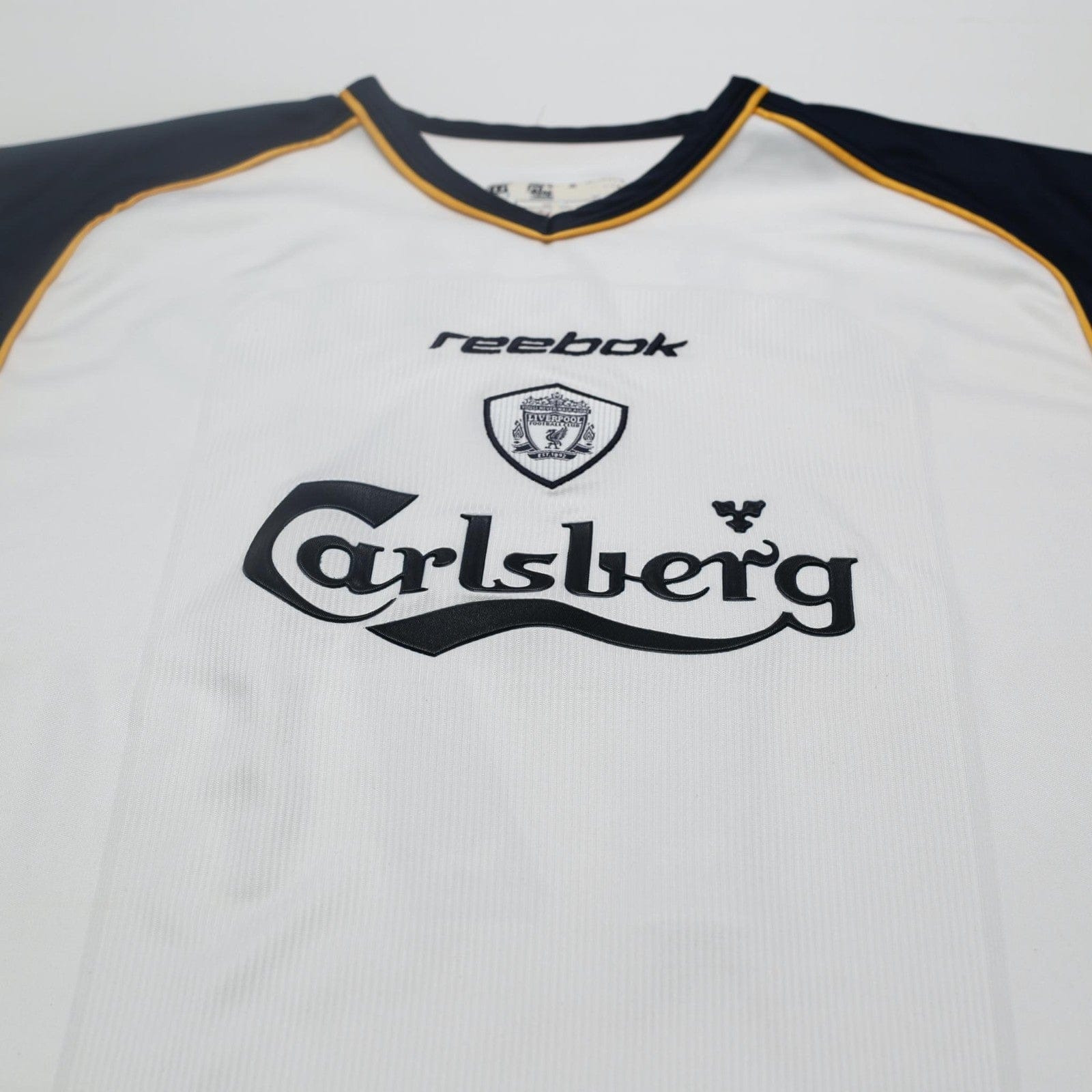 2001/03 Gerrard #17 Liverpool Vintage Reebok Away Football Shirt (L)