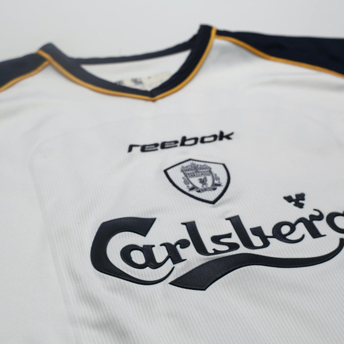 2001/03 Gerrard #17 Liverpool Vintage Reebok Away Football Shirt (L)