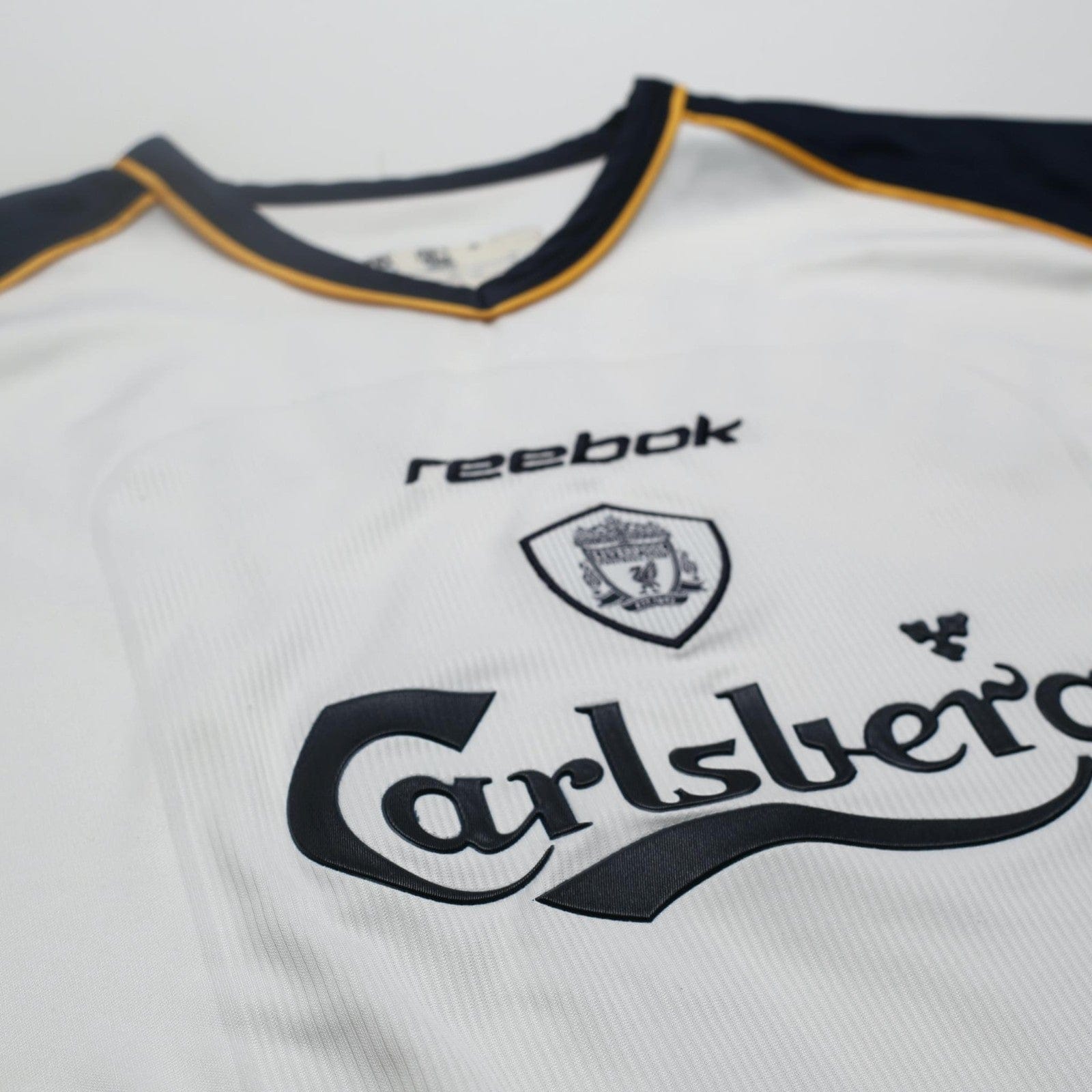 2001/03 Gerrard #17 Liverpool Vintage Reebok Away Football Shirt (L)