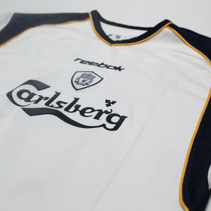 2001/03 Gerrard #17 Liverpool Vintage Reebok Away Football Shirt (L)