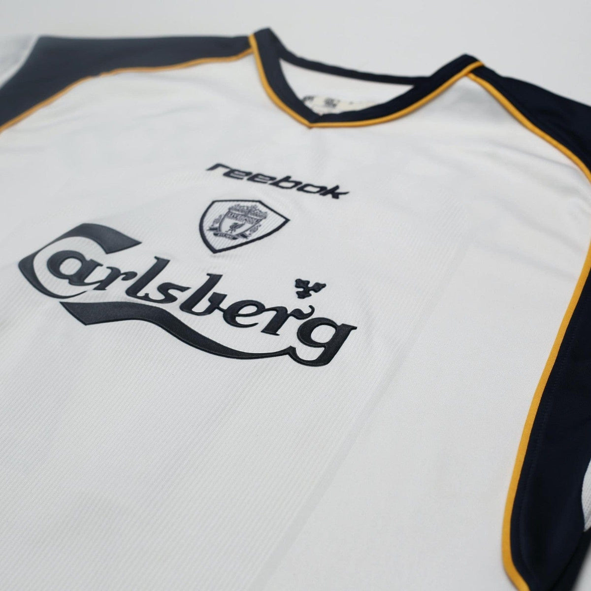 2001/03 Gerrard #17 Liverpool Vintage Reebok Away Football Shirt (L)