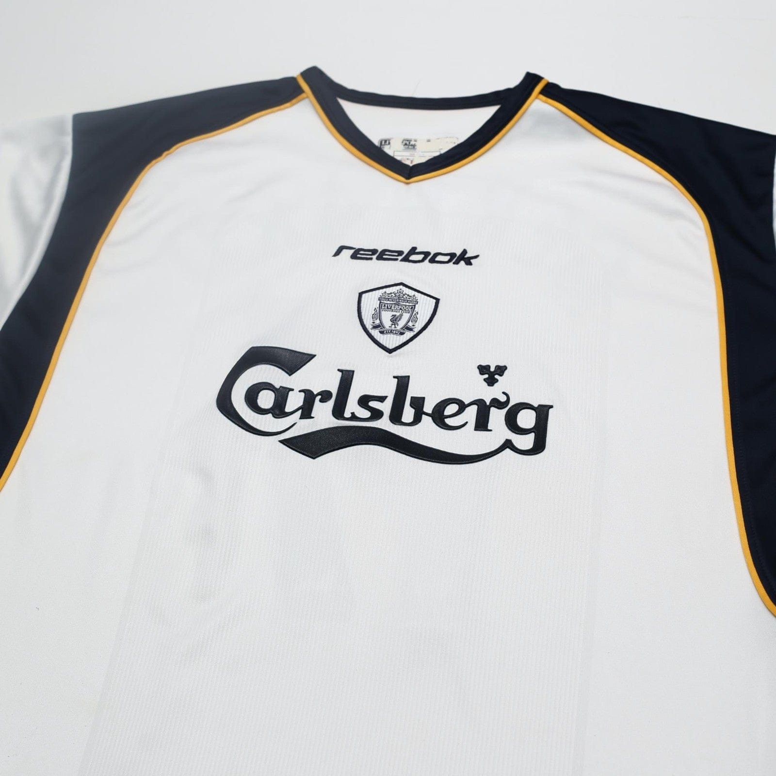 2001/03 Gerrard #17 Liverpool Vintage Reebok Away Football Shirt (L)