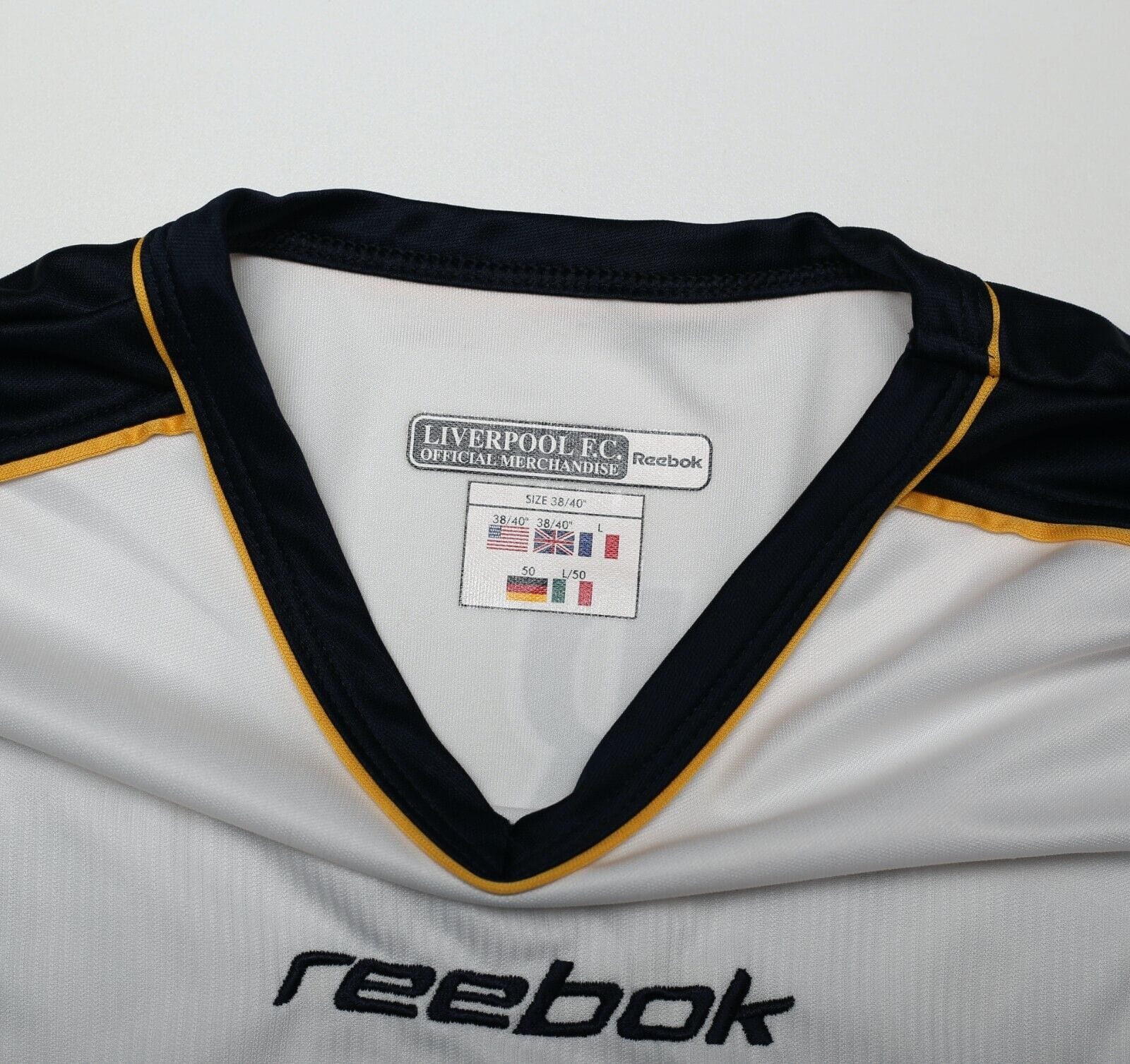 2001/03 GERRARD #17 Liverpool Vintage Reebok Away Football Shirt (M)