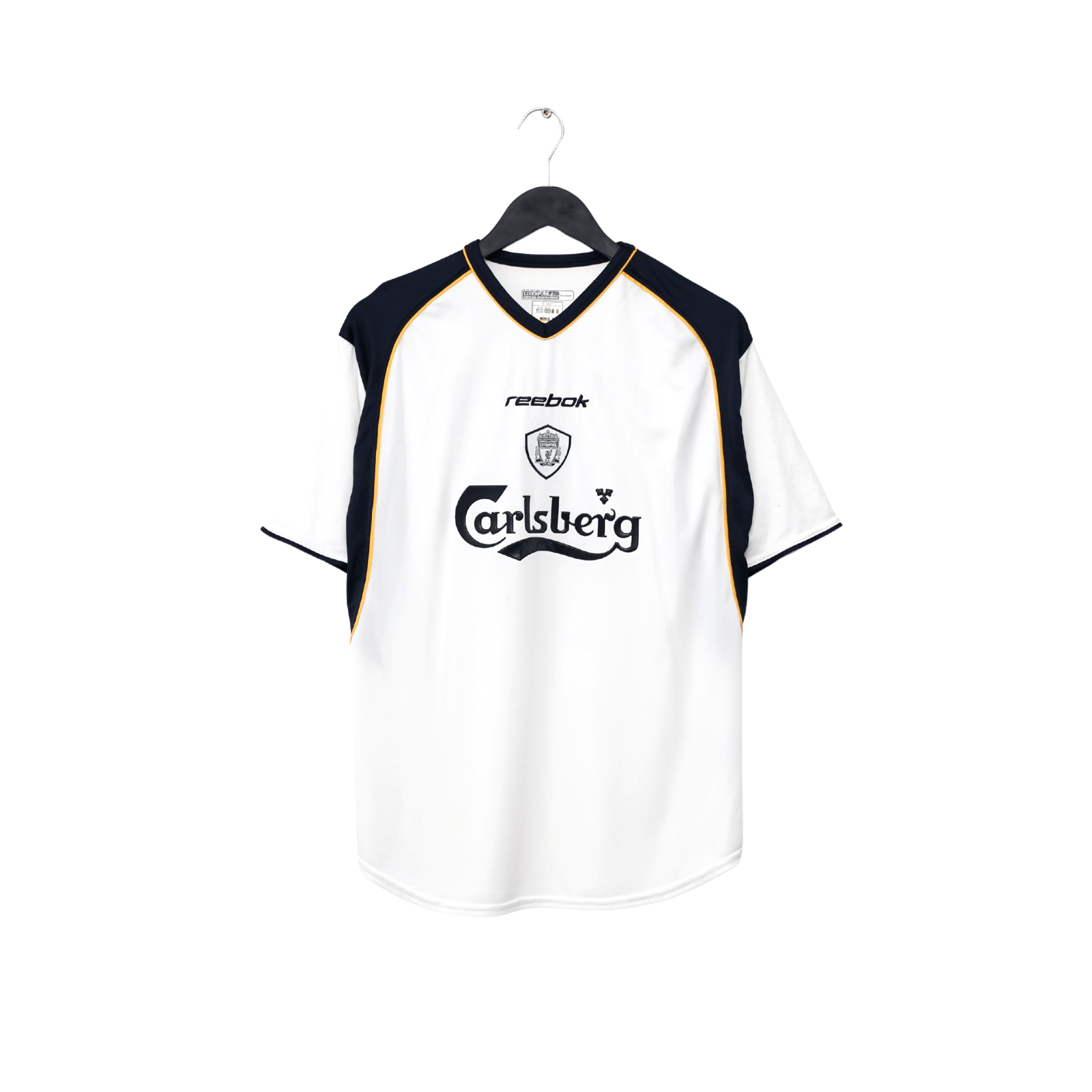 2001/03 GERRARD #17 Liverpool Vintage Reebok Away Football Shirt (M)