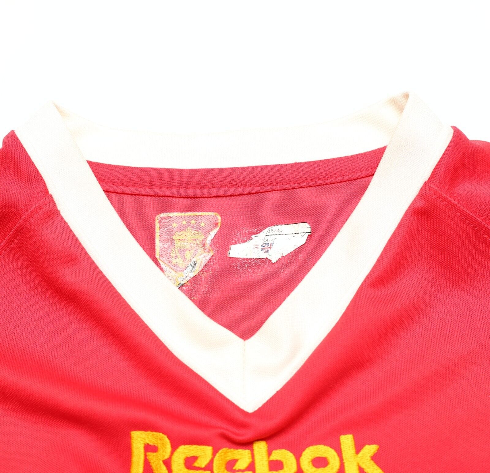 2001/03 GERRARD #17 Liverpool Vintage Reebok CL Home Football Shirt Jersey (M)