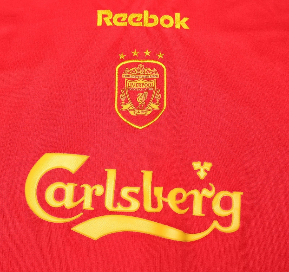 2001/03 GERRARD #17 Liverpool Vintage Reebok European Home Football Shirt (XL)