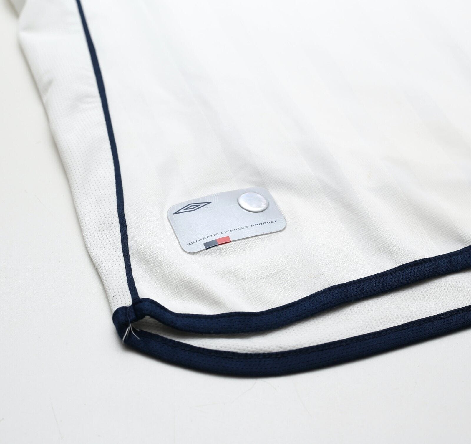 2001/03 GERRARD #4 England Vintage Umbro Home Greece Football Shirt (XL) WC 2002