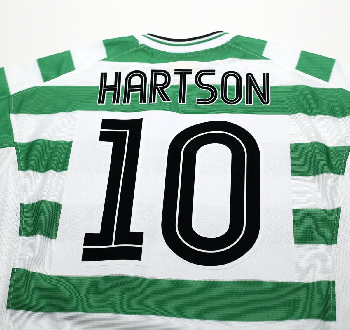 2001/03 HARTSON #10 Celtic Umbro European Home Football Shirt (L)