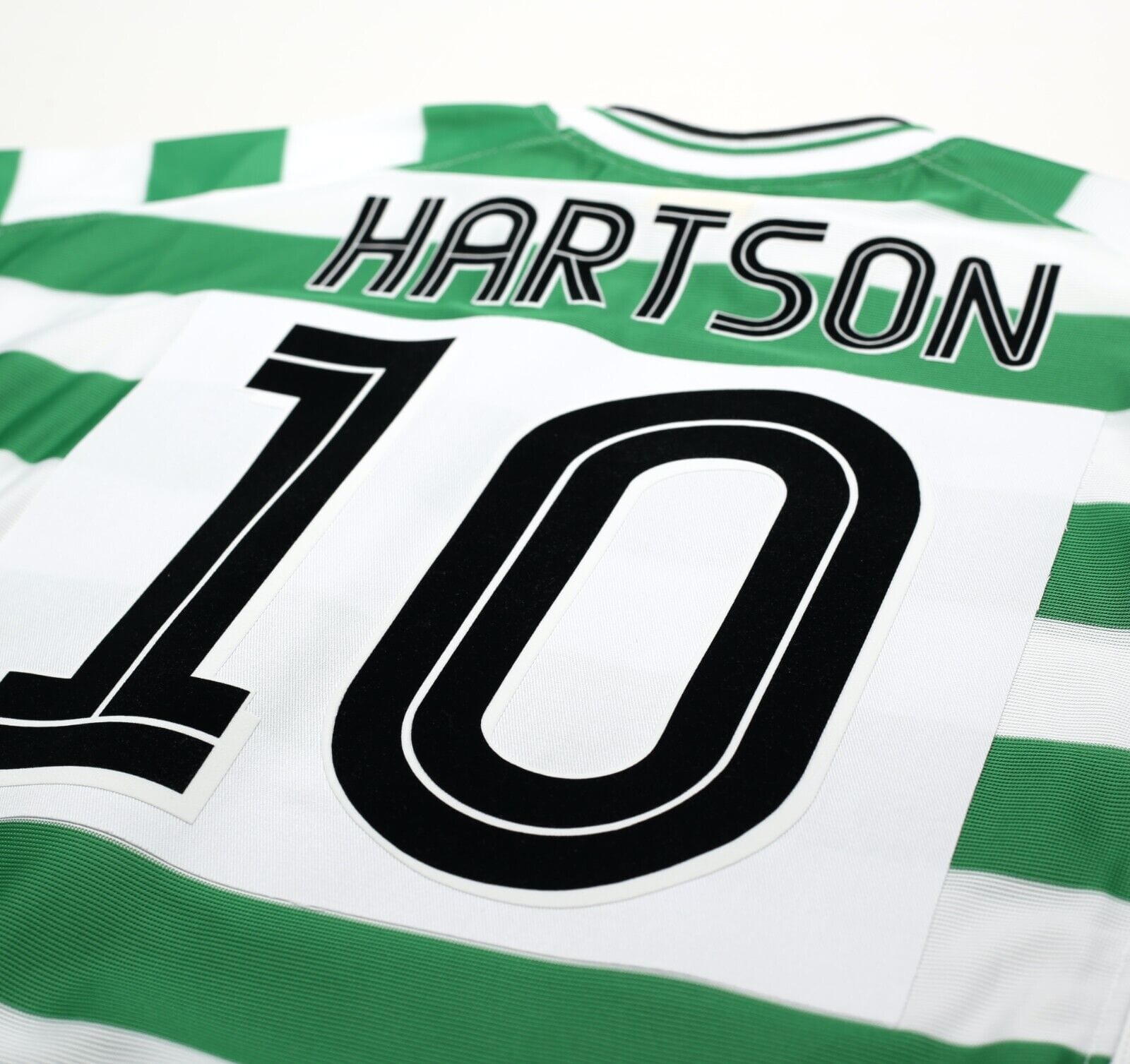 2001/03 HARTSON #10 Celtic Umbro European Home Football Shirt (L)