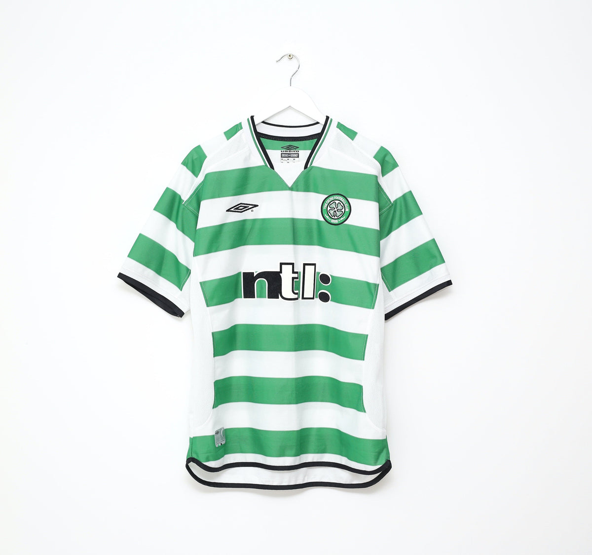 2001/03 HARTSON #10 Celtic Umbro European Home Football Shirt (L)