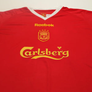 2001/03 Hyypia #4 Liverpool Vintage Reebok European Home Football Shirt (XL)