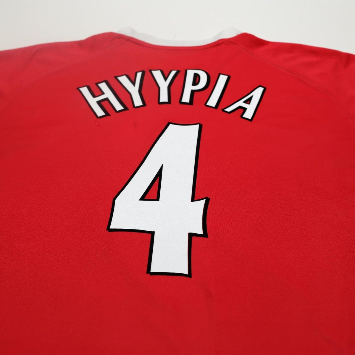 2001/03 Hyypia #4 Liverpool Vintage Reebok European Home Football Shirt (XL)