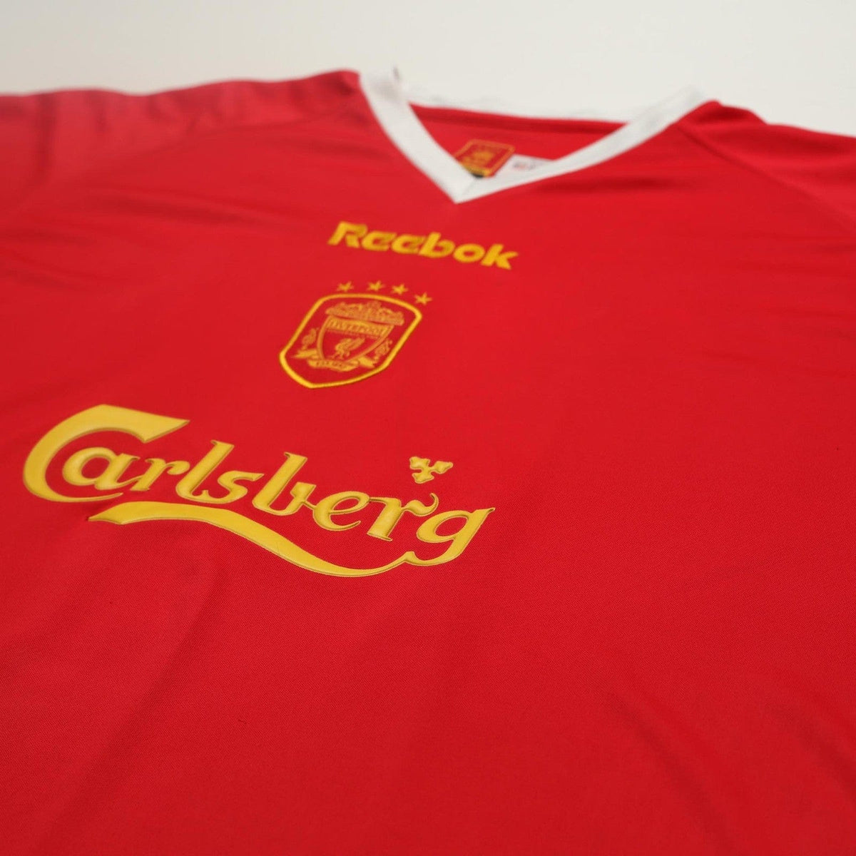 2001/03 Hyypia #4 Liverpool Vintage Reebok European Home Football Shirt (XL)