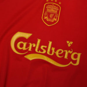 2001/03 Hyypia #4 Liverpool Vintage Reebok European Home Football Shirt (XL)