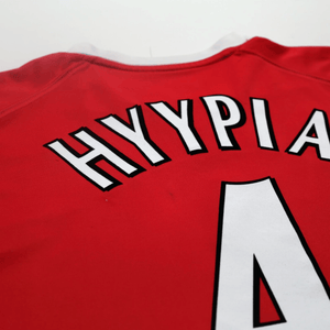 2001/03 Hyypia #4 Liverpool Vintage Reebok European Home Football Shirt (XL)