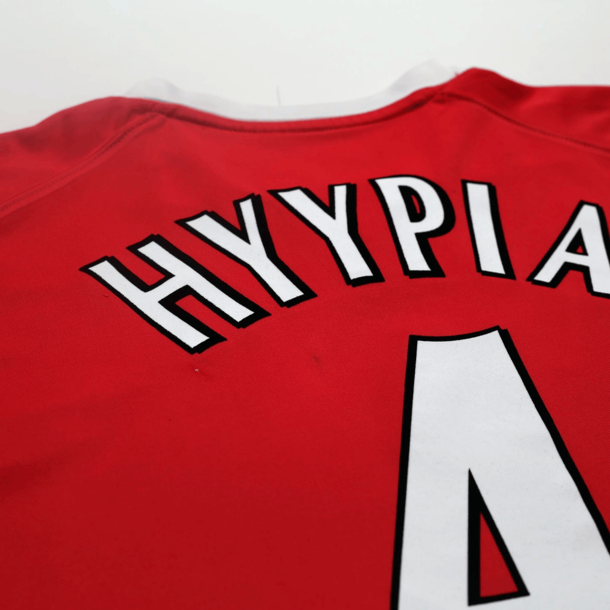 2001/03 Hyypia #4 Liverpool Vintage Reebok European Home Football Shirt (XL)