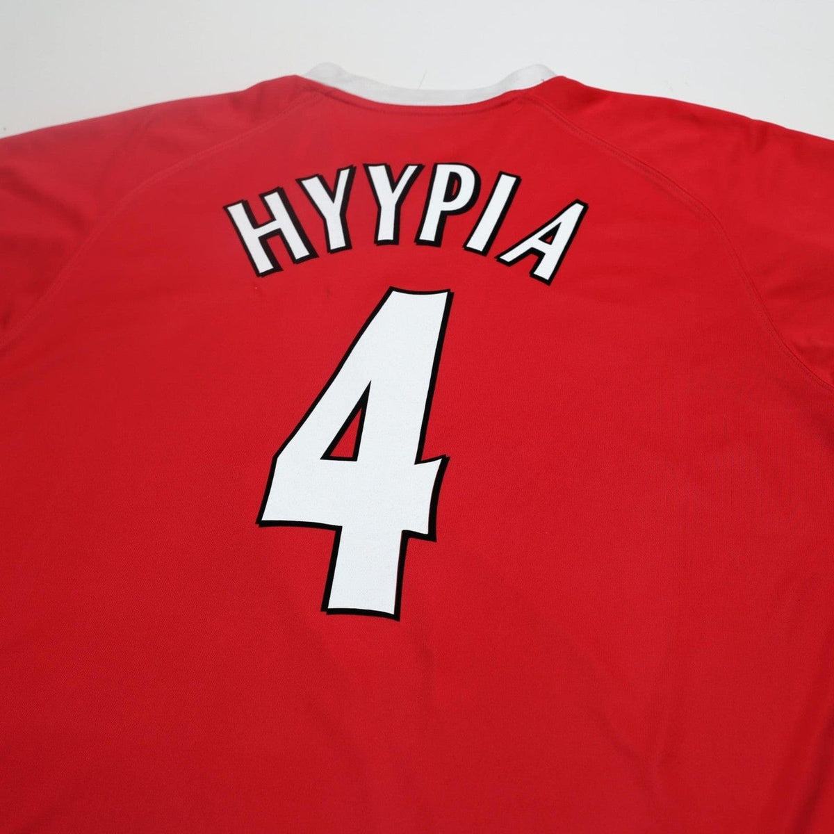 2001/03 Hyypia #4 Liverpool Vintage Reebok European Home Football Shirt (XL)