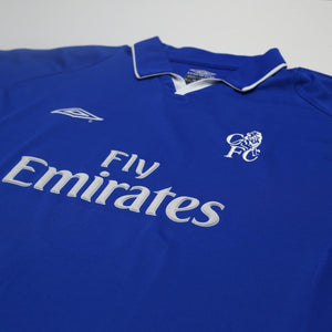 2001/03 Lampard #8 Chelsea Vintage Umbro Home Football Shirt (XL)