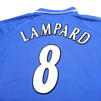2001/03 LAMPARD #8 Chelsea Vintage Umbro UEFA CUP Home Football Shirt (XL)